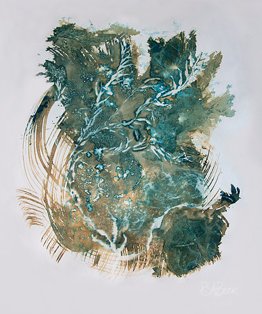 Sea Drift Series: "Botanical Seaweed" Cyanotype